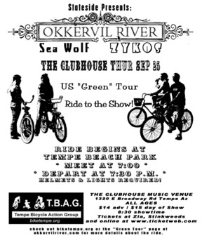 Report on TBAG Ride to Okkervil River Concert